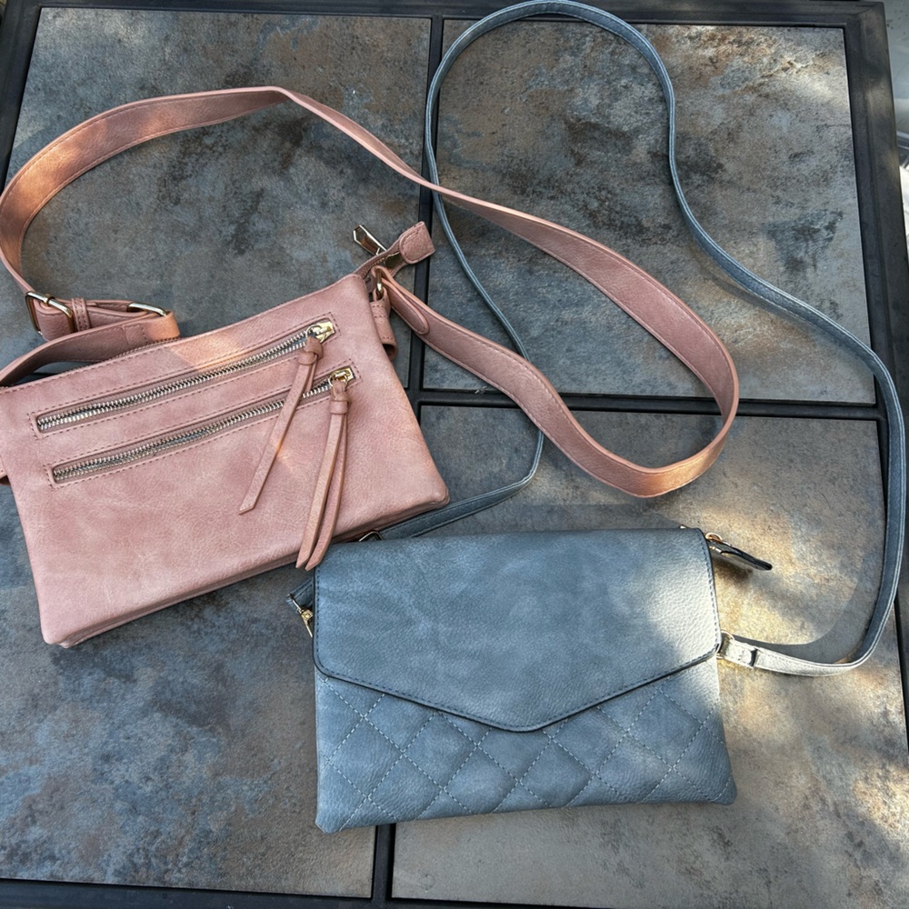 Duo Pink and blue/Gray Women's purse 👛 Set